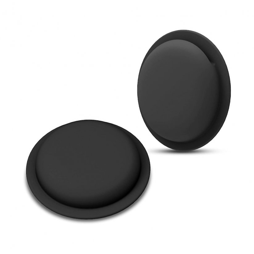 ESTUFF ES663050 Silikonový samolepící kryt pro Apple AirTag s 360° ochranou, černý