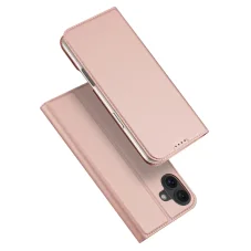 Dux Ducis Skin Pro pouzdro pro iPhone 16 s klopou a slotem na karty - růžové