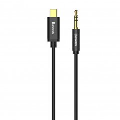 BASEUS Yiven CAM01-01 Kabel USB-C/Audio jack 3,5mm (AUX), 1,2m, černý