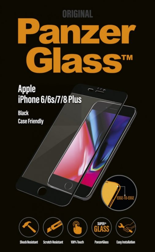 PANZERGLASS Ochranné sklo 3D FULL-COVER 0.4mm pro iPhone 6/6S/7/8/SE 2020, POŠKOZENÉ BALENÍ