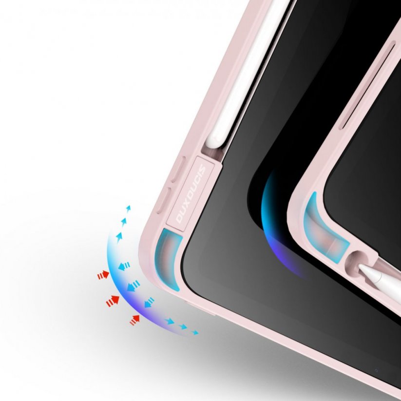 DUX DUCIS Magi Odolný obal s odnímatelným krytem pro iPad Pro 11" (2018/20/21/22) a Pencil, růžový