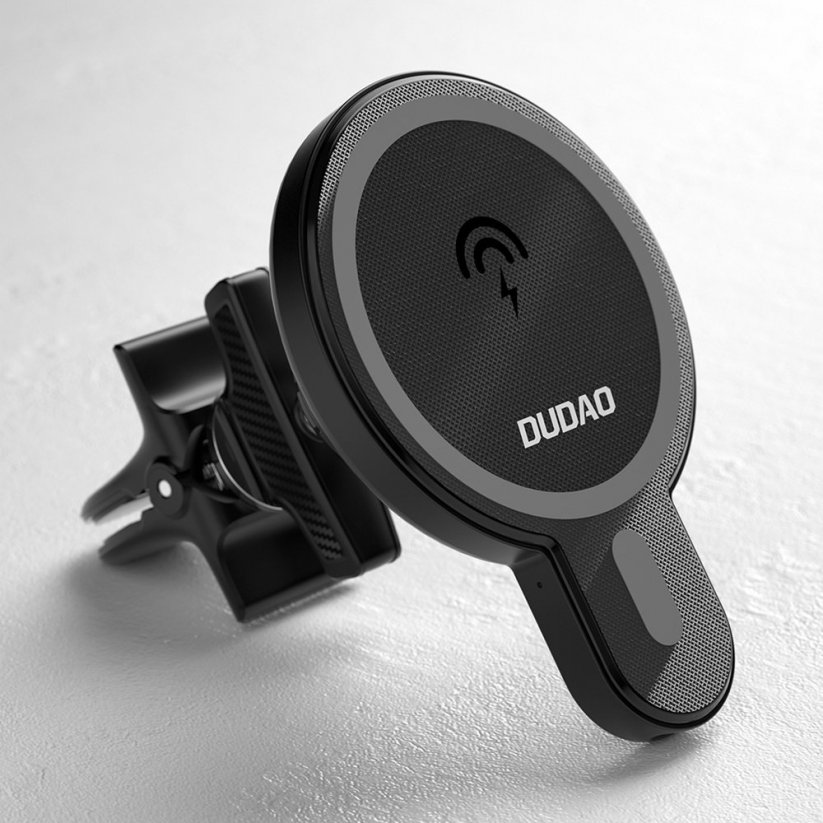 DUDAO F13 Magnetický (MagSafe) držák telefonu s bezdrátovým nabíjením 15W, černý