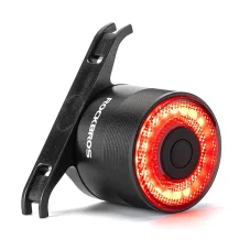 Zadní cyklistické světlo Rockbros Q3 s inteligentním systémem zastavení - černé