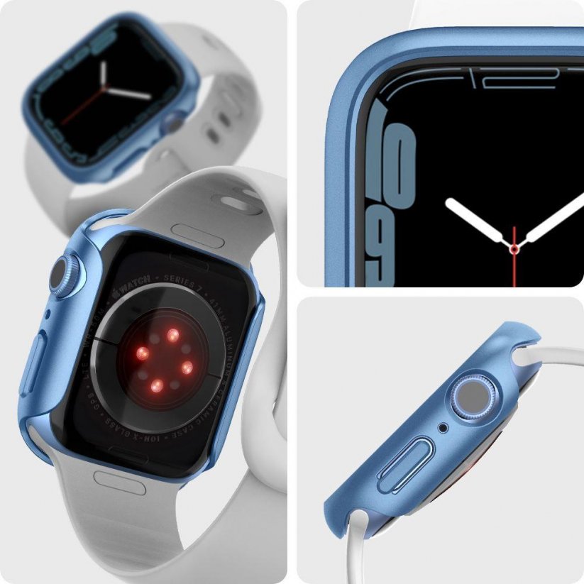 SPIGEN Thin Fit Ochranný kryt pro Apple Watch 7/8 (45mm), modrý