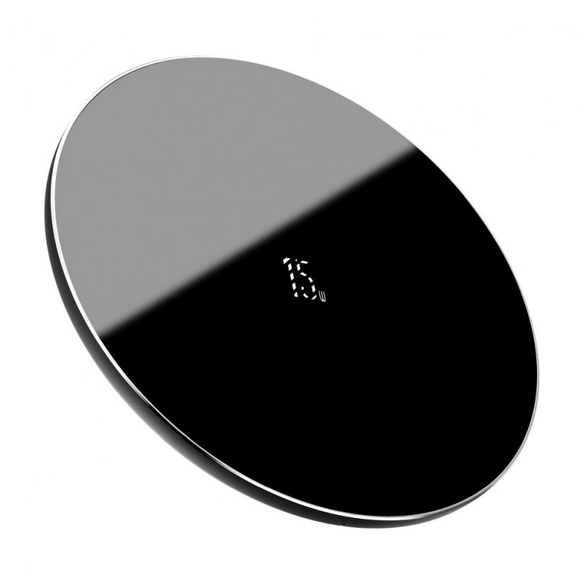 BASEUS WXJK-B01 Simple Wireless Charger Bezdrátová Qi nabíječka s výkonem 15W, černá