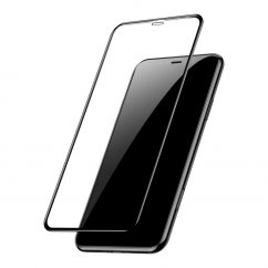 BASEUS SGAPIPH61S-KC01 Ochranné sklo 3D FULL-COVER 0.3mm pro iPhone XR/11, montážní rámeček, 2ks