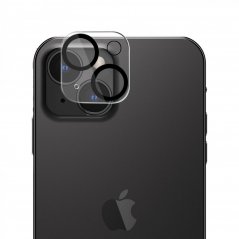 ESTUFF Titan Shield Ochranné sklo zadní kamery 2.5D FULL-COVER 0.33mm pro iPhone 13/13 Mini, čiré