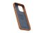 NJORD Genuine Leather Odolný kryt z pravé kůže pro iPhone 14 Pro Max, světle hnědý