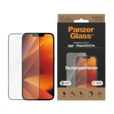 PANZERGLASS Ochranné sklo 2.5D FULL-COVER 0.4mm pro iPhone 13/13 Pro/14, montážní rámeček