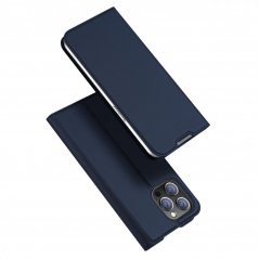 DUX DUCIS SkinPro kryt typu kniha pro iPhone 14 Pro Max, tmavě modrý