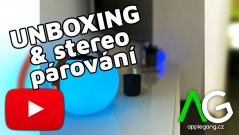 Unboxing & stereo párování - Designový reproduktor eSTUFF GlowSound1
