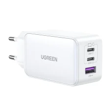 GaN Ugreen CD244 65W rychlonabíječka USB-A / 2x USB-C - bílá