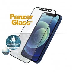 PANZERGLASS Ochranné sklo 2.5D FULL-COVER 0.4mm pro 12 Pro Max, AntiBacterial, AntiGlare