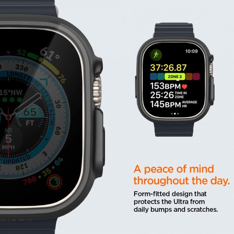SPIGEN Thin Fit Ochranný kryt pro Apple Watch Ultra (49mm), černý