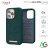 NJORD Jord MagSafe Kryt z lososí kůže pro iPhone 13 Pro, tmavě zelený