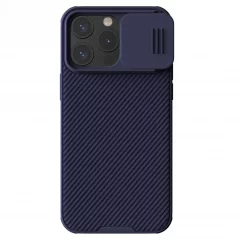 NILLKIN CamShield Pro Magnetic Ultra odolný MagSafe kryt s krytkou kamery pro iPhone 15 Pro Max, fialový