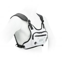 AG PREMIUM SBOCFP Sportovní taška na hrudník pro mobilní telefon a drobnosti, bílá