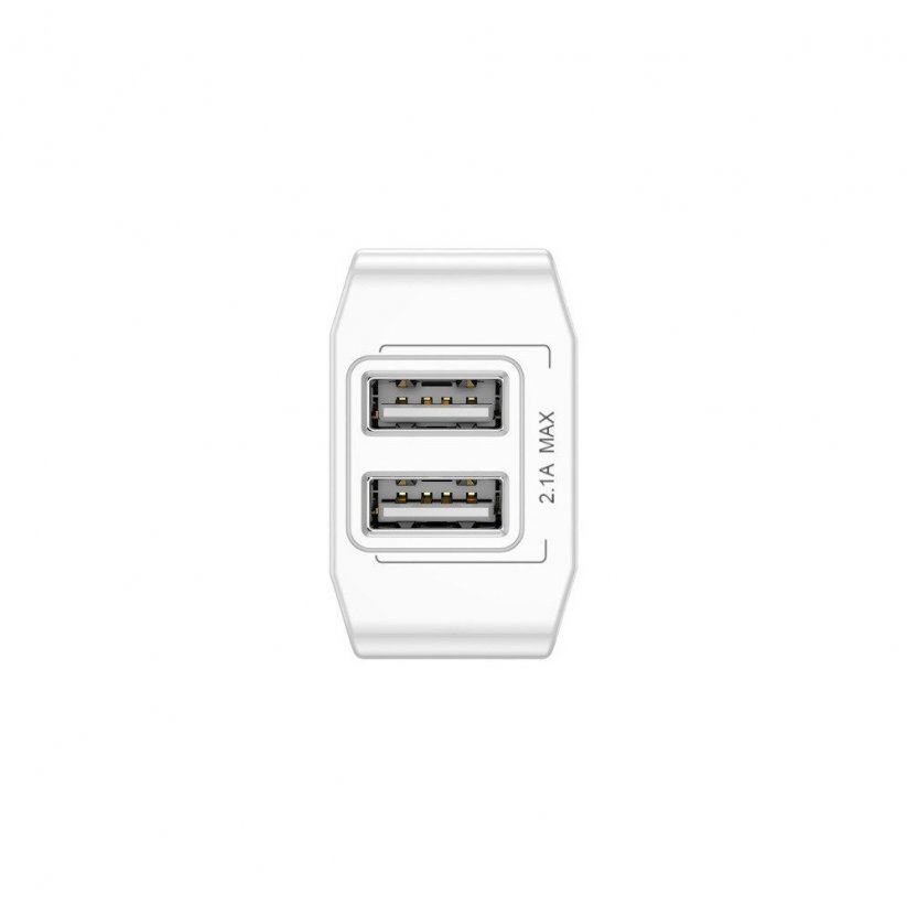 BASEUS CCALL-MN02 Mini Dual-U Nabíječka 2x USB, 10,5W, bílá