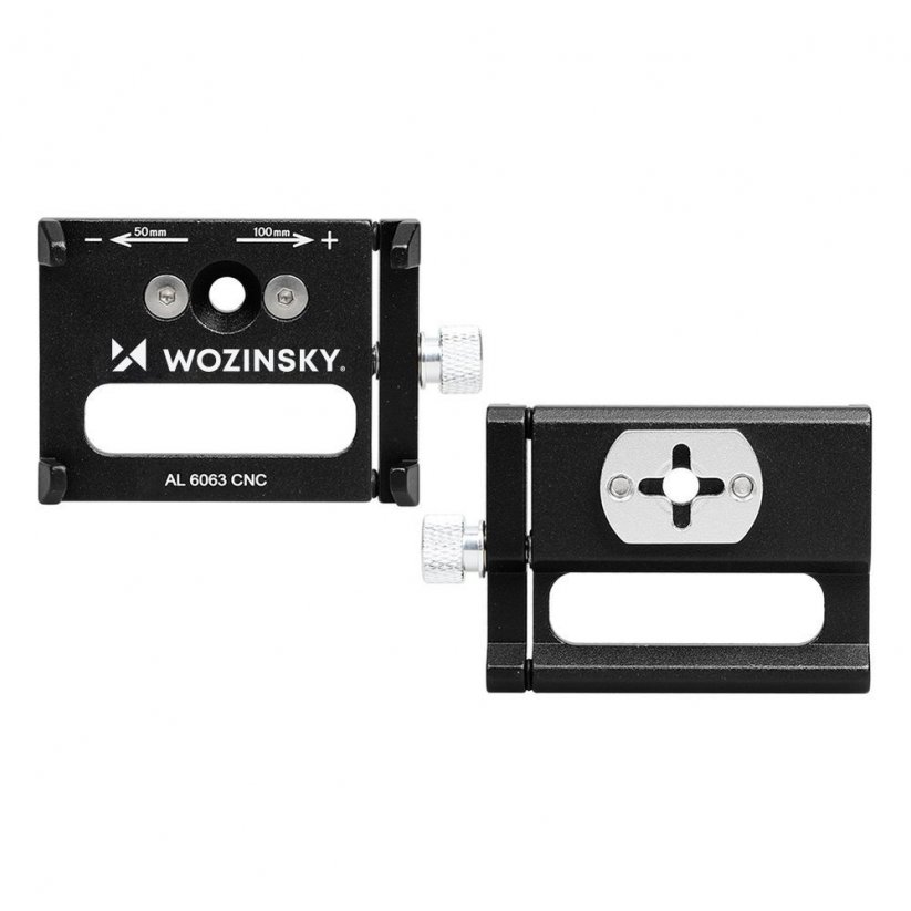 WOZINSKY WBHBK1 Hliníkový držák telefonu (3,5-6,9") na kolo, montáž na řídítka nebo představec, černý