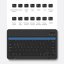 BASEUS Brilliance Obal s bezdrátovou klávesnicí pro iPad Pro 11", QWERTY, bílá