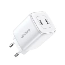 GaN 2 x USB-C 45W QC PD Ugreen CD294 rychlonabíječka - bílá