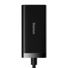 Baseus GaN3 Pro rychlá univerzální nabíječka GaN 2 x USB typu C / 2x USB 100W PD3.0, QC4.0+, AFC černá (CCGP000101)