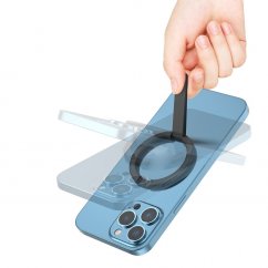 STOYOBE HF-IV Magnetický (MagSafe) kovový stojánek na telefon, stříbrný