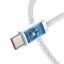BASEUS CALD000302 Dynamic Series Opletený datový a nabíjecí kabel USB-C/USB-C 100W, 2m, bílý