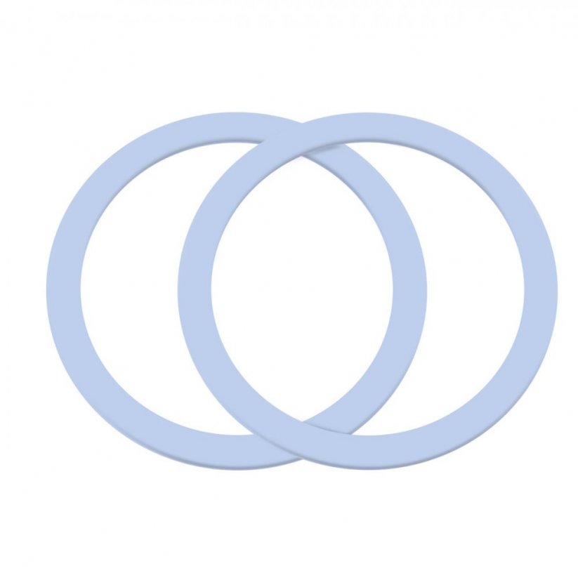 JOYROOM JR-Mag-M3 Samolepicí magnetický (MagSafe) kroužek s montážní podložkou, modrý, 2ks