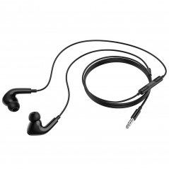 HOCO M1 Pro Sluchátka s mikrofonem, kabel 1,2m, Jack 3,5mm konektor, černá