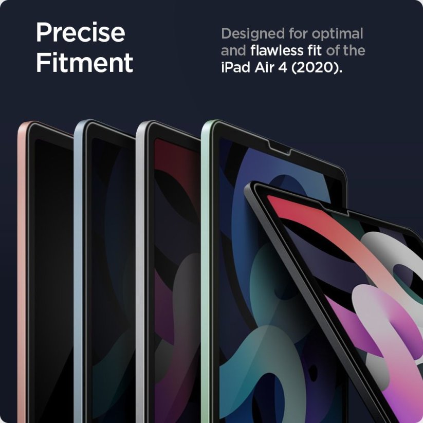 SPIGEN Glas.tR EZ FIT Ochranné sklo 2.5D FULL-COVER 0.3mm pro iPad Air 10,9" (2020/22)/Pro 11" (2018/20/21)