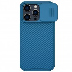 NILLKIN CamShield Pro Magnetic Ultra odolný MagSafe kryt s krytkou kamery pro iPhone 14 Pro, modrý