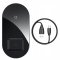 BASEUS WXJK-01 Simple bezdrátová nabíječka 2v1 pro iPhone a AirPods, černá