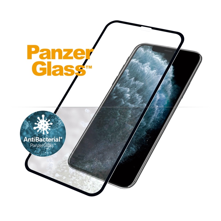 PANZERGLASS Ochranné sklo 2.5D FULL-COVER 0.4mm pro iPhone 12 Pro Max, AntiBacterial