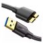 UGREEN US130 Datový a nabíjecí kabel Micro USB3.0/USB 3.0, délka 2m, černý
