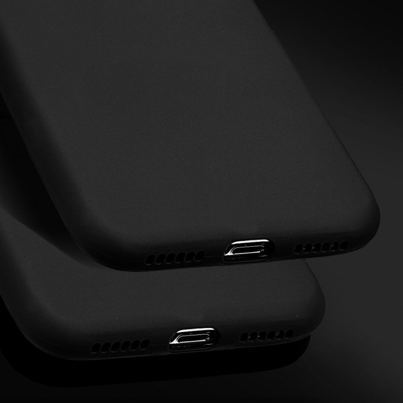 FORCELL Silicone Lite Case silikonový kryt pro iPhone 12 Pro Max, černý