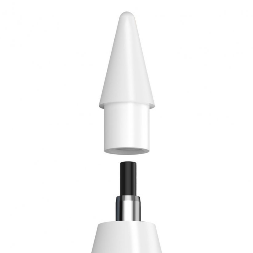 BASEUS SXBC010002 Smooth Writing Tips - hroty pro stylus, Apple Pencil kompatibilní, bílé, 2ks