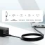 GaN5 Baseus CCGP110201 HUB HDMI nabíječka 2x USB-C / USB-A / HDMI 4K 30Hz 1,5m - černá + USB-C - USB-C 100W kabel 1m