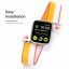 DUX DUCIS Sport Loop Textilní řemínek pro Apple Watch 42/44/45/49mm, bílo-oranžový