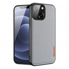 DUX DUCIS Fino Series Odolný kryt s textilními zády pro iPhone 13, šedý
