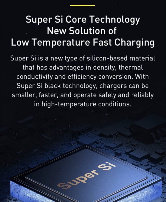 BASEUS CCSUPP-E02 Super Si nabíječka USB-C PD a USB s výkonem 30W, bílá