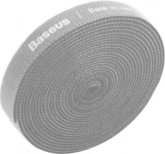 BASEUS ACMGT-F0G Rainbow Circle Velcro Straps - páska na suchý zip pro organizaci kabelů, 3m, šedá