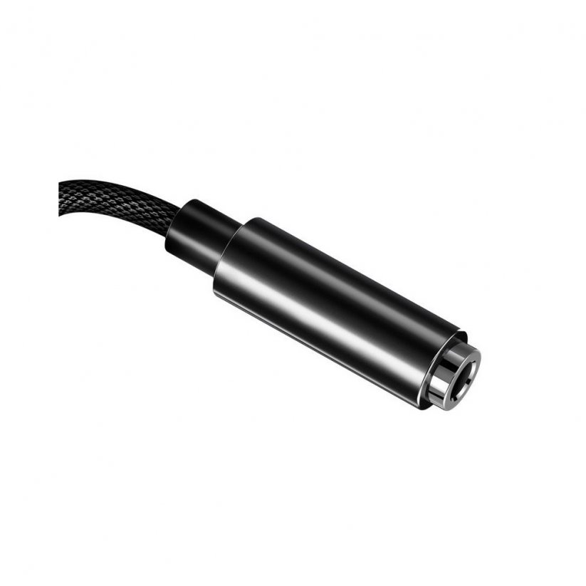 BASEUS CALL3-01 Adaptér (redukce) Lightning/Jack 3,5mm s podporou mikrofonu, černý