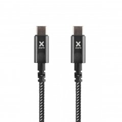XTORM CX2071 Original ultra odolný datový a nabíjecí kabel USB-C/USB-C 100W, 1m, černý