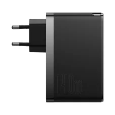 Baseus GaN5 Pro rychlonabíječka 2xUSB-C+USB 140W EU černá (CCGP100201)