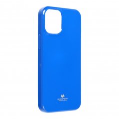 MERCURY Pearl Jelly Case silikonový kryt pro iPhone 12/12 Pro, modrá perleť