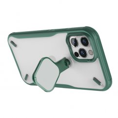 NILLKIN Cyclops Ultra odolný kryt s krytkou kamery a stojánkem pro iPhone 12/12 Pro, zelený