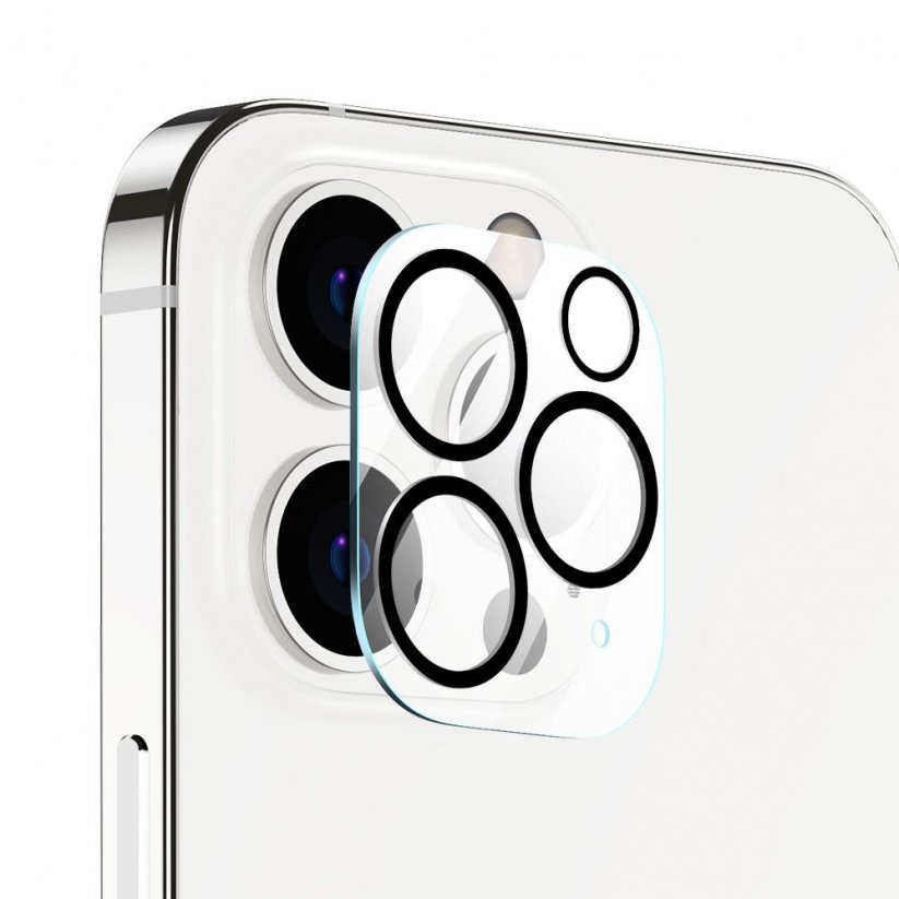 ESR Ochranné sklo zadní kamery 2.5D FULL COVER 0.15mm iPhone 13 Pro/13 Pro Max, černý lem