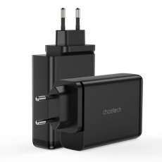 CHOETECH PD6005 GaN Nabíječka 4v1 (2xUSB, 2x USB-C PD), s výkonem 140W, černá