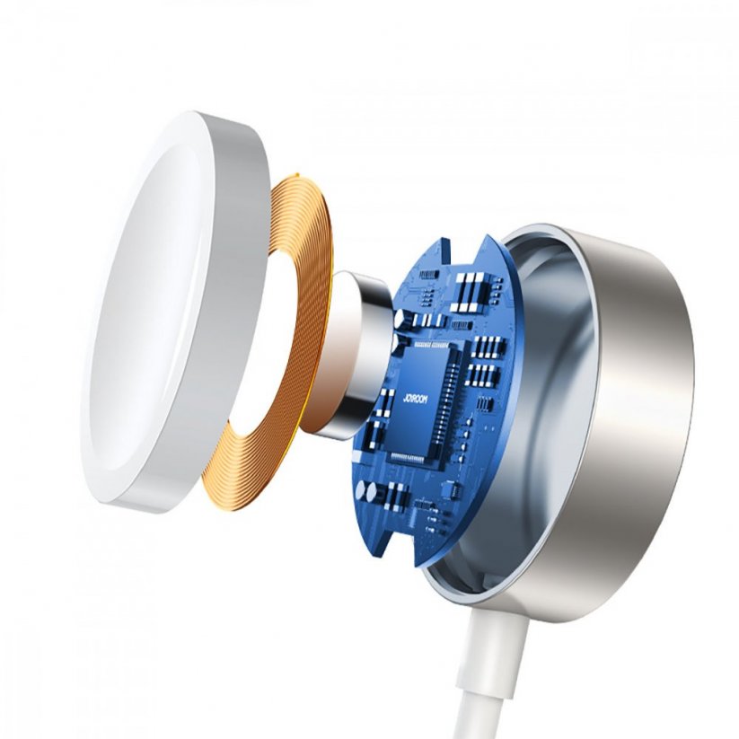 JOYROOM S-IW004 Magnetický nabíjecí USB-C kabel (nabíječka) pro Apple Watch, 1,2m, bílý